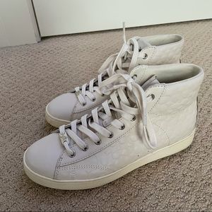 COACH SNEAKERS!!! WORN ONCE!!! LEATHER